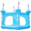 Teamson Kids Grande Piscina Gonfiabile d'Acqua Gigante con Irrigatore, Castello Blu all'Aperto per Ragazzi e Ragazze 208 x 208 x 216 cm con Accessori