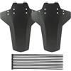 Jecdfs Parafanghi MTB Set di 2, Protezione Anteriore e Posteriore in Fibra di Carbonio per Mountain Bike da 29 Pollici, Compatibili con Ruote da 20, 24, 26, 27.5, 29 Pollici, Design Leggero e Resistente