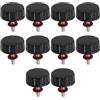 The Lord of the Tools 10pcs Mulinello Da Pesca Maniglia Tappi A Vite Per Impugnatura Impugnatura Nero Mulinello Da Pesca Maniglia Dado Pesca Spining Reel Manopola Vite Pesca Spinning Reel Maniglia