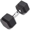 DONATIF Manubrio Esagonale Gommato 22,5 Kg, Dumbbells Manubri Palestra in Ghisa, Manubrio Palestra e Home Gym per Allenamento Muscolare, Dumbbell Esagonali [1 Manubrio]