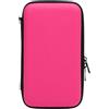 HEEPDD Custodia di Protezione del Materiale PU Portatile per 3DS - Custodia da Trasporto Console per i Giocatori - con Tasca a Maglie con Cerniera per Accessori (PINK)