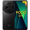 Xiaomi Poco C75 (Android Smartphone), 6GB+128GB, 2.0GHz, Display da 6.88", Doppia fotocamera, Camera principale AI da 50MP, Batteria da 5.160mAH, Nero