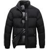 Generic Piumino Uomo 100 Grammi Elegante Con Cappuccio Caldo Giacca Leggero Invernale Casual Giubbotto Comodo Antivento Impermeabile Cappotto Imbottito Trapuntato Manica Lunga Piumino
