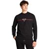 Tommy Hilfiger Uomo Felpa Stripe Senza Cappuccio, Nero (Black), XXL