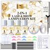 ELVASO 2IN1 Kit Laminazione Ciglia and Laminazione Sopracciglia, Professional Laminazione Ciglia Kit Completo & Brow Lamination Kit for Fuller Brows & Long-Lasting Curl Lashes, At Home Salon-Quality DIY Kit