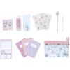 Grupo Erik Set Cancelleria Minou - Astuccio con 3 Taccuini A6, Matita, 2 clips, 1 Blocco de Sticky Notes, 4 Evidenziatori, Adesivi e Penna | Cancelleria Bambina