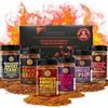 SALDVA Meat Lovers BBQ Rub Gift Set - Holy Cow, Angel's Wings, Smoky Pig, Sweet Texas, Steak King & Adam's Ribs BBQ Rubs | Pack of 6 | 100% Natural | Spice Gift For Foodie