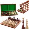 Master of Chess Scacchiera in Legno "INDIAN" 54cm - Fatto a Mano Grandi Scacchiera Portatile - Set di Scacchi Pieghevoli per Bambini e Adulti - Intarsiato
