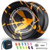 MAGICYOYO Yoyo V12 Yoyo professionale per principianti e giocatori avanzati, doppio scopo in metallo reattivo e non reattivo, in lega di alluminio resistente trucchi