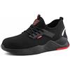 Hitmars Scarpe Antinfortunistiche Uomo Donna Leggere Scarpe da Lavoro con Punta in Acciaio Sportive di Sicurezza Sneaker Antiscivolo Scarpe da Cantiere EU 44