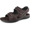 riemot Sandali in pelle, da uomo, estivi, da trekking, da uomo, per attività all'aria aperta, per sport all'aria aperta, con chiusura in velcro, sandali in pelle EU42-47, marrone, 42 EU