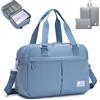 SPAHER Espandibile Bagaglio a Mano British Airways 40x30x15 a 40x30x25 Eurowings Wizzair Borsone Palestra Donna Impermeabile Borsa da Viaggio Piscina Fitness Sportiva Grande con Borse da Scarpe Beige