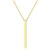 ChicSilver Collana Pendente Donna Cindolo Barra Piccola Minimalista Semplice in Argento 925 Placcato Oro 18K, Gioiello Delicato alla Moda, Oro