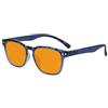 Eyekepper Design Occhiali Blocco Blu - Antiriflesso Occhiali da Lettura Computer con Lente Filtro Tinti Arancione Protezione UV per Donna Leggere - Blu/Tartaruga +2.00