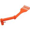 Fockety Strumento per la pulizia delle grondaie, manico girevole, angolo regolabile, mini rastrello, robusto, in plastica ABS, multifunzionale, 3,0x15,5x0,9 pollici, pulitore per grondaie