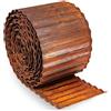 UNIGARDIA Bordura per Giardino in Acciaio Corten 6 m - Bordura per Aiuola in Metallo, Altezza 15 cm - Installazione Facile - Bordo per Prato in Ruggine, 1 Paio di Guanti Incluso
