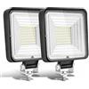 NWpangu Faro da Lavoro, 2 X 168W Fari Supplementari Faro da Lavoro Led, 6500K Impermeabile IP67 Luci di Lavoro Fuoristrada per Moto Auto ATV SUV Trattore.