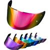 PSLER Visiera per Casco per LS2 Outer FF320 Rapid FF353 Assault FF328 Stream FF800,Visiera Colorata Accessori per Casco da Moto Ricambio(Rosa Intenso Rosso)