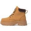 JOMIX Bottes Femme Bottes et Boots Femme Chaussure Botte à Lacets Cheville Chaussures de Randonné Comfortable Chaude MD9947 (A Marron, 37)