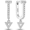 Hapour Orecchini a cerchio in argento sterling 925 da donna - Orecchini pendenti Gioielli Orecchini pendenti ipoallergenici per donna (Orecchini a freccia)