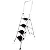 Kasart Sgabello Scala in Acciaio a 4 Gradini Altezza 155h cm - BASIK-TALL - WRH2040B