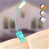 Gritin 16 LED Luce per Lettura Libri a Letto, Ricaricabile Lampada Luce da Lettura per Libro con Clip, 3 Temperatura Colore & Dimmeraggio Sostenibile, 360°Flessibile Lampada Libro-Blu