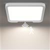 Birnetek® Plafoniera LED Soffitto con Sensore di Movimento, 8000 mAh Batteria Lampadario, Ricaricabile, 3000K, 4000K, 6500K, Lampadario per Corridoio, Scale, Garage