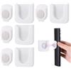 Fentar 4 Pezzi Supporto Magnetico per Telecomandi a Parete, Porta Telecomandi con Magnete Forte, Organizzatore Multifunzione per Telecomando TV, Presa di Ricarica e Oggetti Piccoli, Gancio a Muro con Adesivo