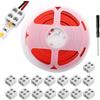 RUNCCI-YUN 15Pcs 5 V, 12 V, 24 V Connettore per striscia LED 2 pin 10mm,20m prolunga cavo striscia LED per SMD 5050 5630 monochrom