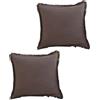 LfrXtra Home Textiles, federe per cuscini con frange e nappe in velluto, federa decorativa per divano e camera da letto, 45,7 x 45,7 cm