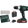 Parkside Trapano avvitatore a batteria PABS 20-Li D4 con batteria e caricatore x20vteam