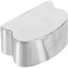 Veemoon terminali di corrimano in legno ringhiera per scale interne staffa corrimano per scala protettore del tubo tappo terminale corrimano inox Acciaio inossidabile Silver
