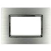 SANDASDON Placca Reflex In Metallo Satinato Compatibile Con Bticino Living
