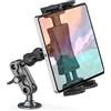 Nakelulu Supporto Tablet da Auto, Regolabile a 360° Supporto per Tablet da Cruscotto, Adatto a Camion, Pareti e Scrivanie, Supporto da Parete per iPad Tutti i Tablet e Smartphone da 4,7 a 12,9