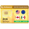 EIOTCLUB Scheda SIM Prepagata 2GB 30 Giorni - Solo Dati per USA, Canada, Messico ed Europa (33 Paesi), SIM Ricaricabile 5G/4G LTE, nessun numero di telefono, Nessun Contratto