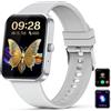 Nemheng Smartwatch Donna Uomo con Chiamata, 1,83 Fitness Tracker con Contapassi Orologio Assistente Vocale, Cardiofrequenzimetro, SpO2, Sleep Monitor Orologio Sportivo per Android iOS Grigio