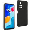 REY Cover in Gel TPU Nera per XIAOMI REDMI Note 11S 5G - Poco M4 PRO 5G, Ultra Sottile 0,33 mm, Morbido Flessibile, Custodia Silicone