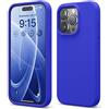 elago Cover in Silicone Liquido per iPhone 15 Pro | Silicone Premium, Protezione Completa, Antiurto a 4 Strati, Fodera Morbida in Microfibra Antigraffio (Cobalt Blu)