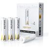 imuto 4 batterie AA ricaricabili al litio 1,5 V (3600-IMU4AA)