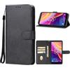 Generico COVER Compatibile con TCL 501 T433D T433E display schermo 6.0 Custodia protezione STAND flip LIBRO case magnetica GEL TPU ECO PELLE portafoglio taschini interni vano card (Nero)