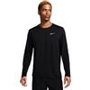 Nike Maglia Running Ml Miler Nero Uomo S