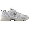 New Balance 530 Mesh Synt Bianco Argento - Sneakers Donna EUR 37 / US 4.5