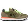 Sun68 Sun 68 Tom Solid Nylon Fluo Verde Nero Arancio - Sneakers Uomo EUR 40
