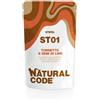 Natural Code Sterilised Buste in Acqua di Cottura 70 gr - ST01 - tonnetto e semi di lino - Confezione da 24 pezzi - 1° ORDINE? scegli lo sconto BZR5 / BZR20 + 200 punti fedeltà