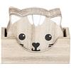 SPOTTED DOG GIFT COMPANY - Set di 6 sottobicchieri a forma di gatto - decorazione per la casa - idee regalo per amanti dei gatti - in legno - naturale