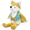 LES DÉGLINGOS - Peluche originale Cyranos Le Volpe - Velluto a coste ultra morbido -27 cm - Giallo senape - Adatto fin dalla nascita