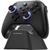 Machenike G3V2PE Controller Bluetooth per PC/Switch/iOS/Android - Joystick e Grilletti a Effetto Hall, RGB, Pulsanti Rimappabili, Batteria da 1000mAh con Dock di Ricarica 1000Hz Respuesta, Nero
