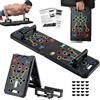 AKTJHS 30 in 1, supporto pieghevole push up per allenamento fitness con manici, flessioni pieghevoli, dispositivi di allenamento per muscoli pettorali, attrezzi per l'allenamento della forza per uomini e