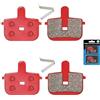 GUOFANG Freno a Disco Meccanico per Bicicletta Universale Pinze Freno a Disco Anteriori e Posteriori Resistenti all'Usura (Brake Pads - 2 Pairs)