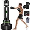 JUOIFIP Sacco da boxe 2 in 1 per adulti, 180 cm autogonfiante, pesante, con guantoni da boxe e pompa ad aria integrata, per allenamento MMA, Muay Thai, fitness, principianti